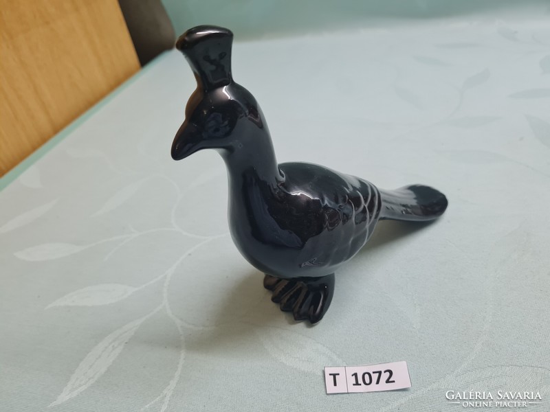 T1072 Kerámia Fekete madár 21 cm