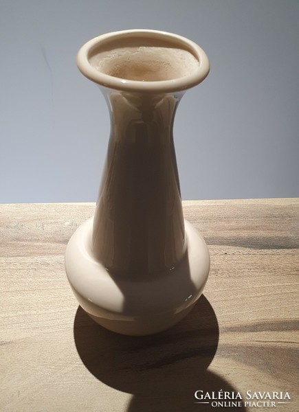 White glazed vase by Zsolnay