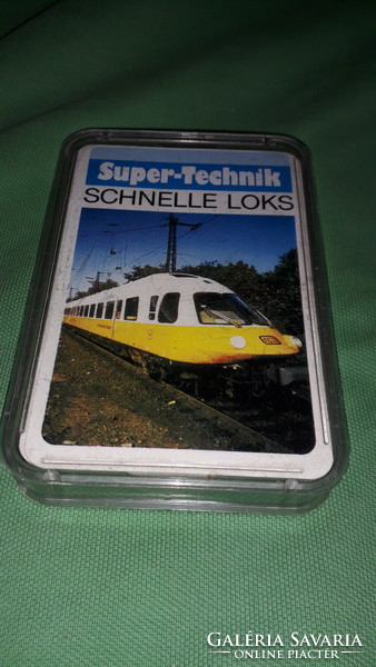 Quality retro German fast trains quartet game card flawless and complete according to pictures