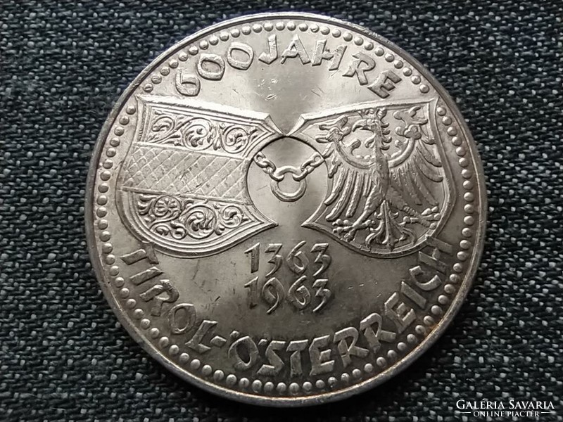 Austria 600 years old Tyrol beautiful .900 Silver 50 schilling 1963 (id23117)
