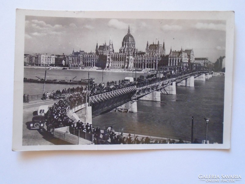 D197322   Budapest  -Kossuth híd - 1948k - fotólap - Dianovszki Imréné