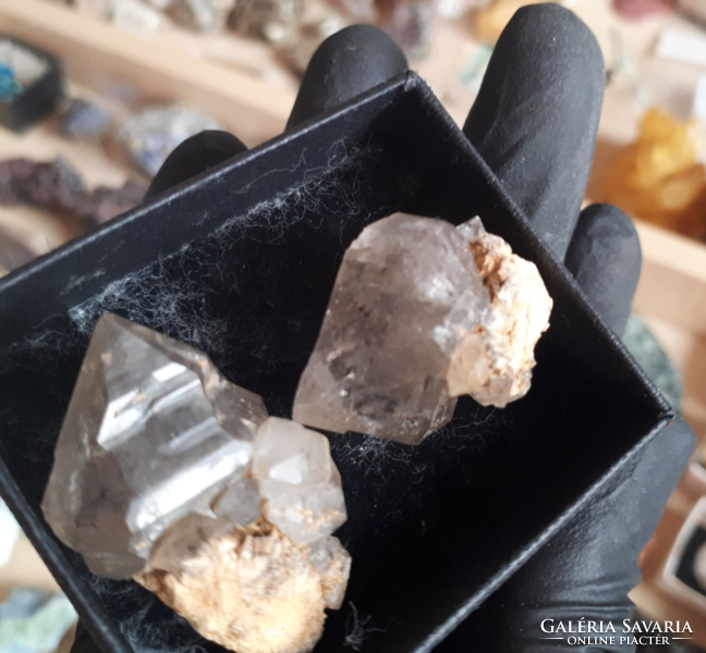 Herkimer gyémánt pár a Mecsekből