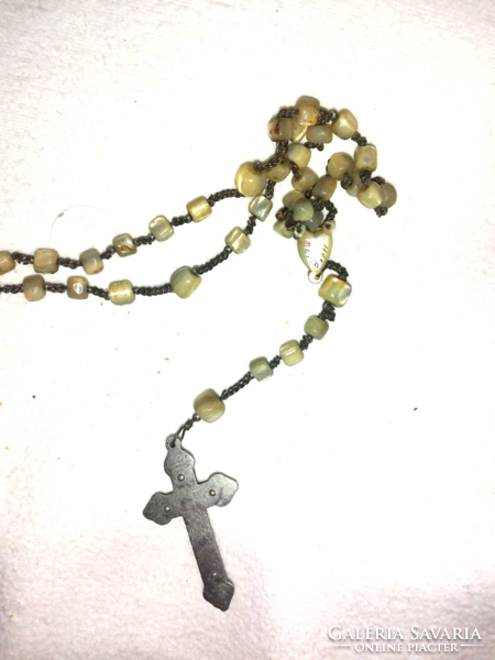 Pearl house, antique rosary, rosary, large holy reading book