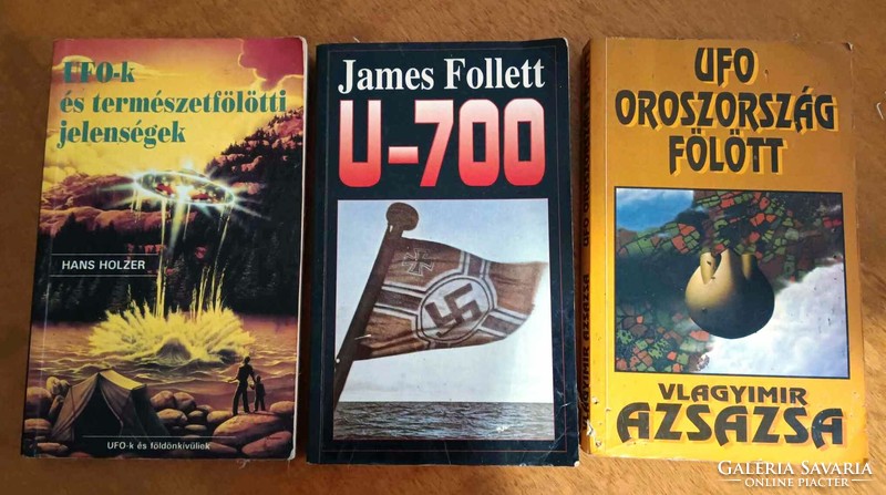 Könyvcsomagok  a 60-as évekből  3 db   " UFO könyvek"