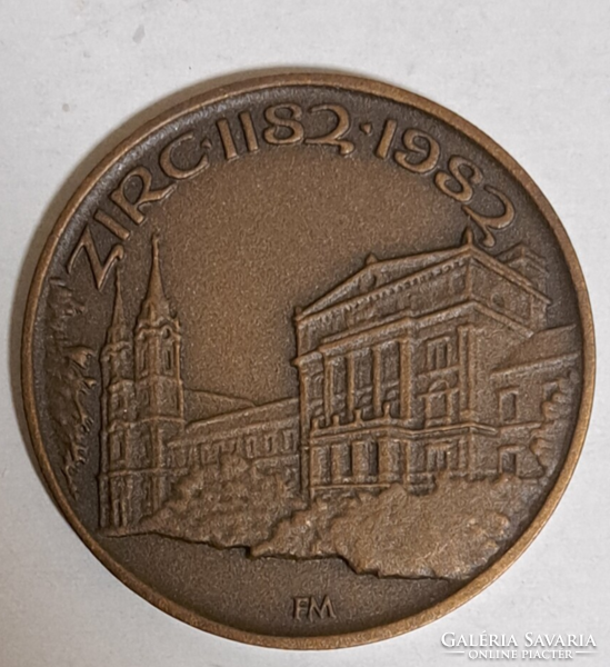 Zirc 1182-1982 bronze commemorative medal (56)
