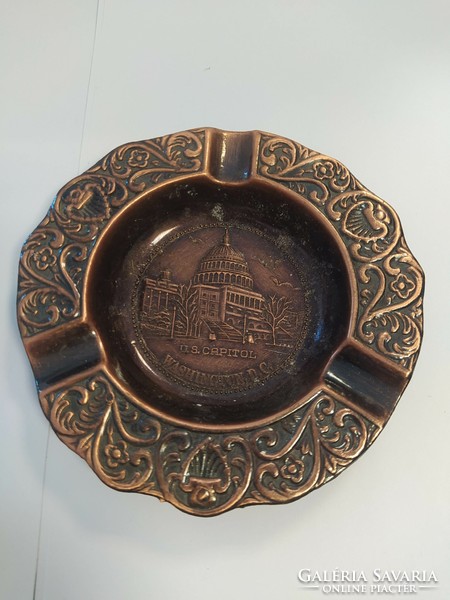 Antique copper ashtray