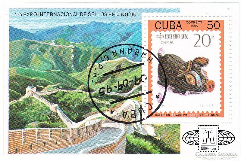 Kuba emlékbélyeg blokk 1995