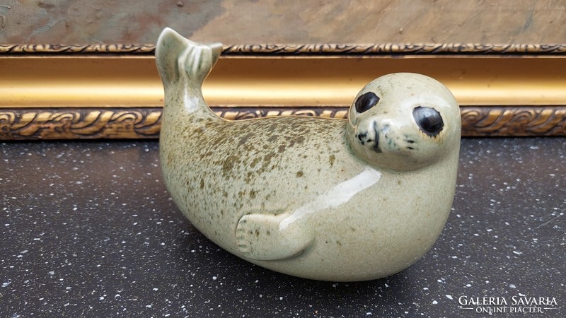 Lisa larson, ceramic seal figure from the protected animals series, limited edition