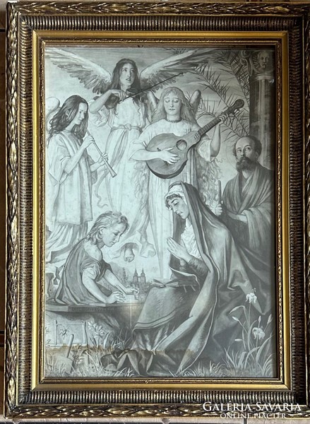 Paul Schukovsky: Annunciation (1881 watercolor on paper)
