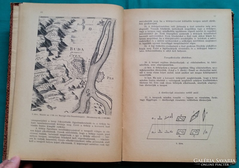 Vöröss József: Tereptan - M. Kir. Honvéd hadapród Iskolák számára tankönyv - első kiadás, 1943