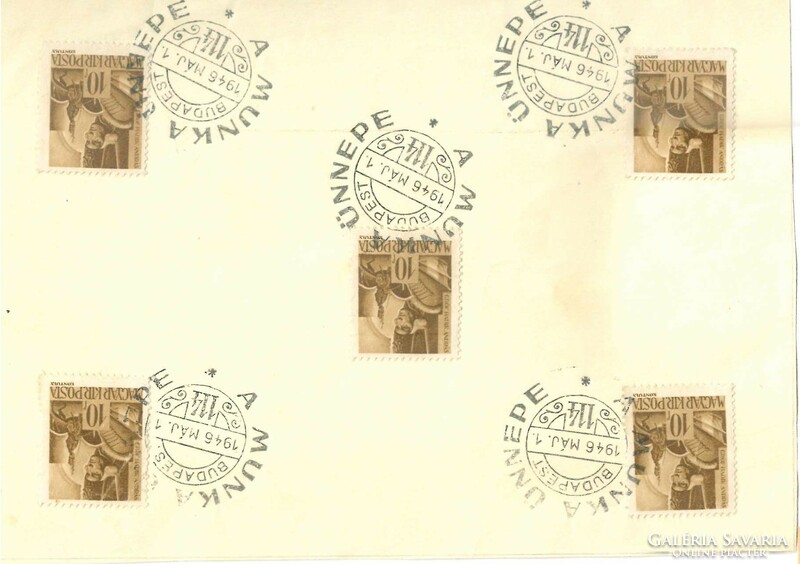 46-3 - Alkalmi bélyegzés - A Munka ünnepe 1946