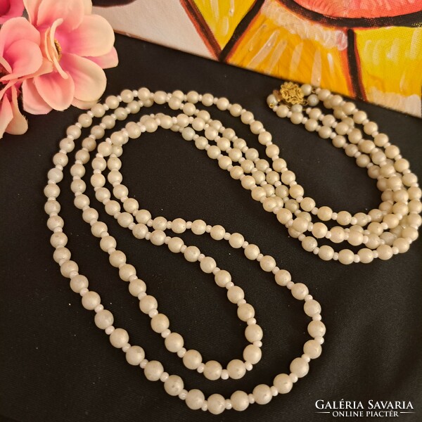 Antique tekla string of beads 2x 80 cm