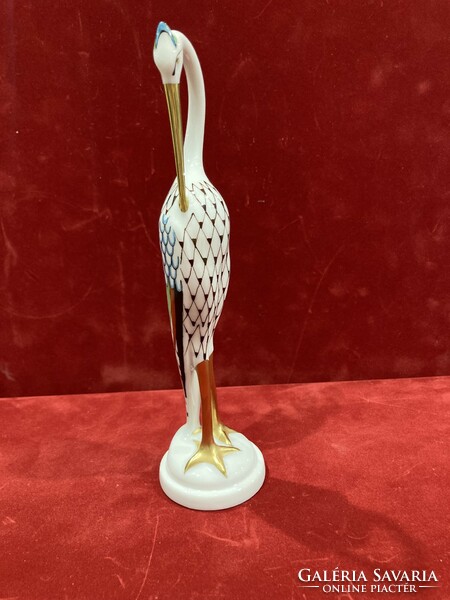 Hollóháza porcelain garden egret