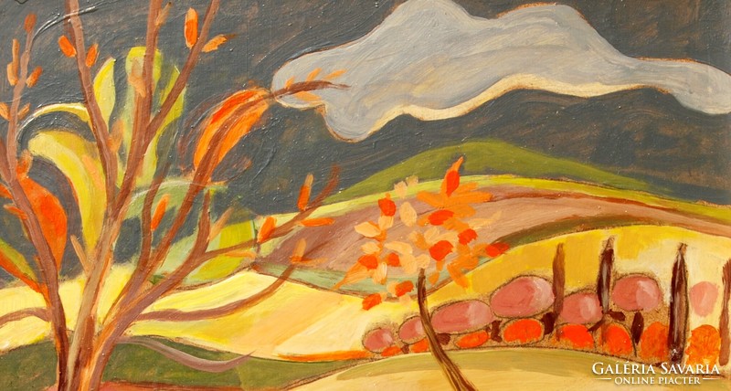 K.S.: Autumn mood, 2007 - oil painting, framed by the artist