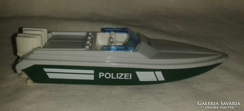 Retro polizei motorcsónak modell ( plasztik )