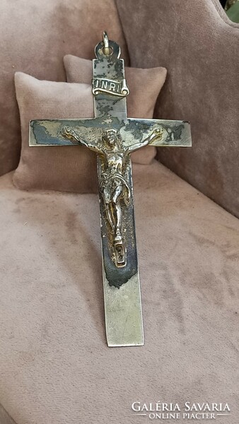 Antique silver pendant cross