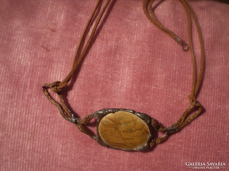 Rustic jasper extravagant collar necklaces