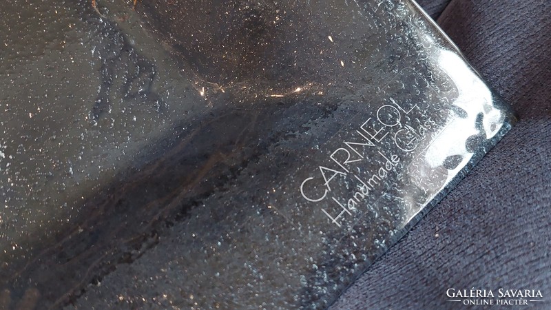 Carneol handicraft glass bowl