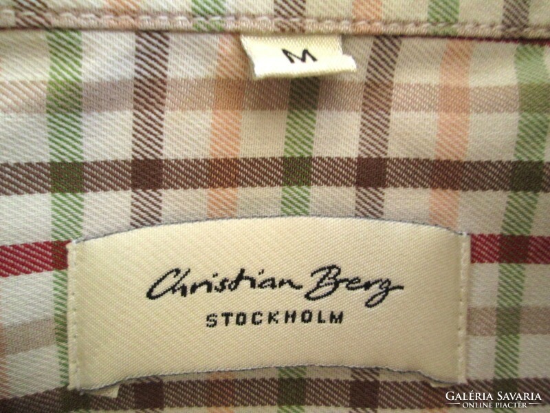 Original christian berg stockholm (m) elegant long sleeve men's shirt
