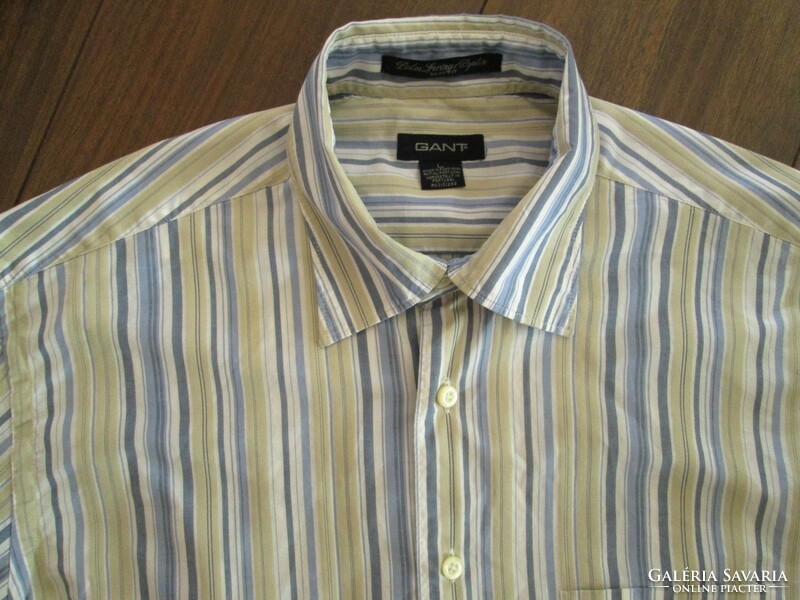 Original gant slim fit (l) elegant striped long sleeve men's shirt