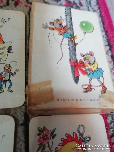 Antik ritka kártyajáték hiánytalan eredeti dobozában