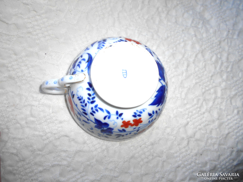 Antik  kézzel festett vékony Bécsi porcelán  csésze