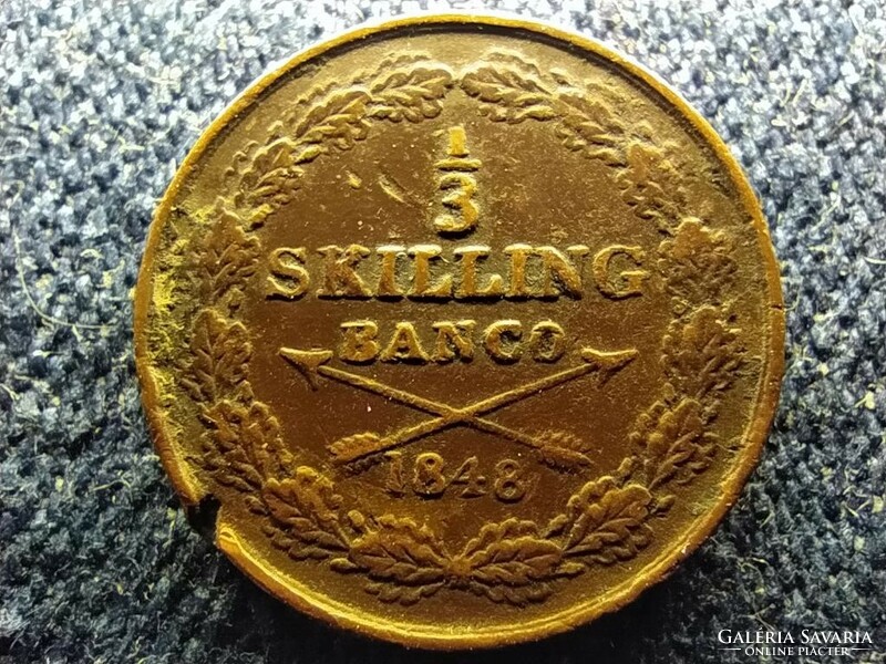 Svédország I. Oszkár (1844-1859) 1/3 skilling banco 1848 (id62736)