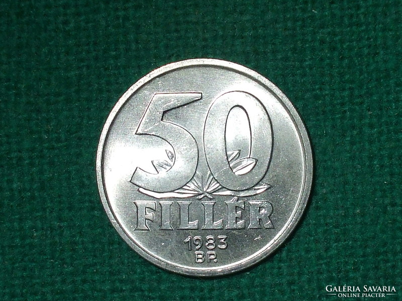 50 Filér 1983 ! It was not in circulation! Greenish!