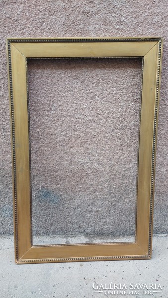 Gold-wood picture frame, internal size 74x44 cm
