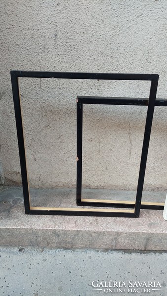 3 wooden picture frames, internal size 60x50 cm