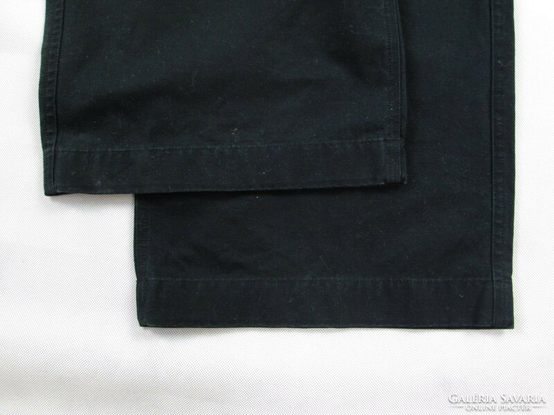 Original burberry (l) men's black cotton trousers