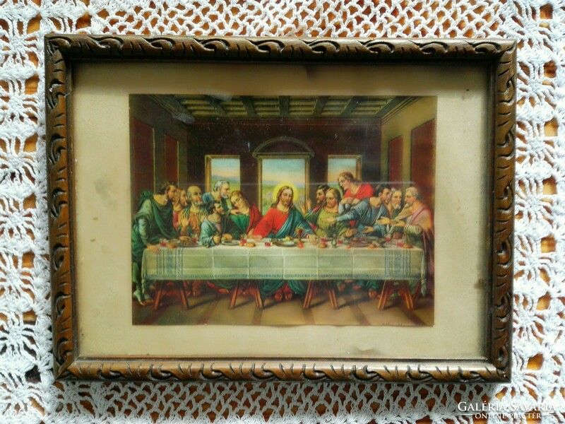 Antique, 1941. Wall picture, the last supper.