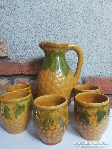 Retro wine ceramic set