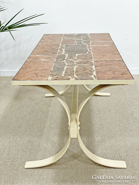 Marble mosaic design coffee table