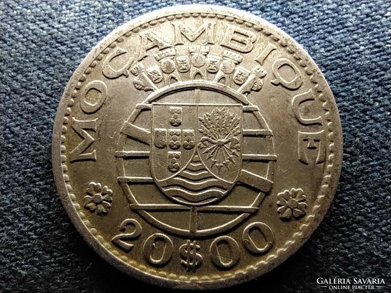 Mozambique .720 Silver 20 escudos 1960 (id65369)