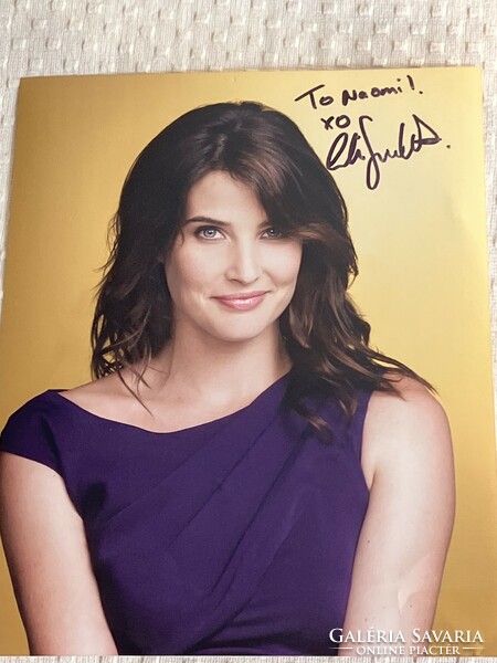 Cobie Smulders original autograph, signature (this is how I met your mothers)