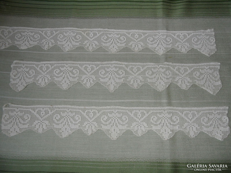 Hand crocheted lace shelf strip (3 pcs.)