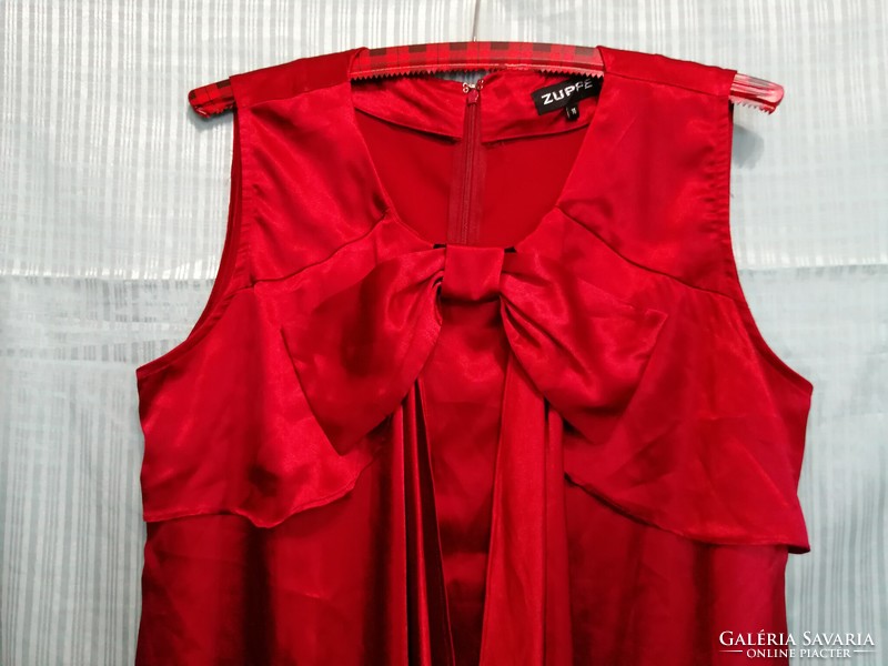 Size 42-44, zuppe women's red sleeveless summer dress