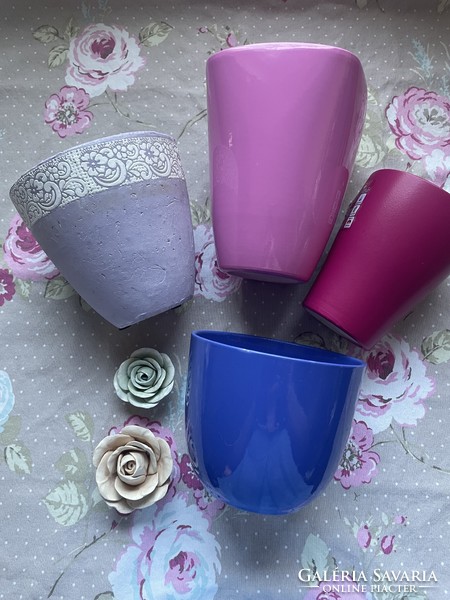 Selection of kaspo with a purple shade, 4 pieces together
