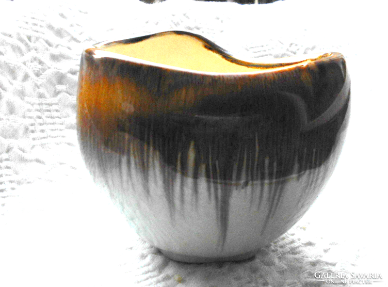 Drip-glazed vase