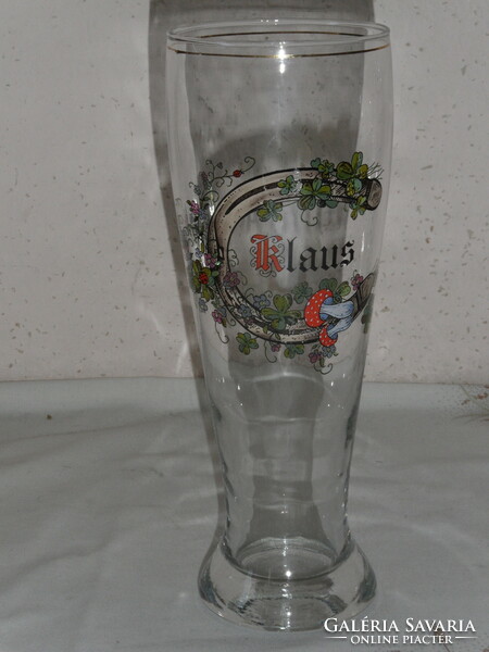 Klaus lucky horseshoe glass beer glass