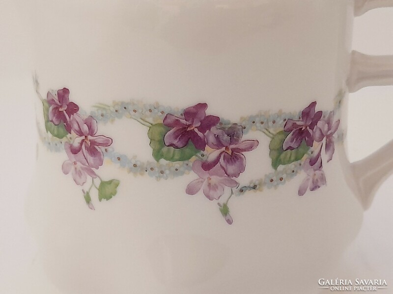 Art Nouveau violet jug, spout