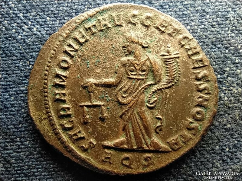 Római Birodalom Diocletianus (284-305) Follis RIC 29a SACRA MONET AVGG ET CAESS NOSTR AQS (id52016)