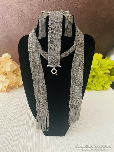Special silver jewelry set..