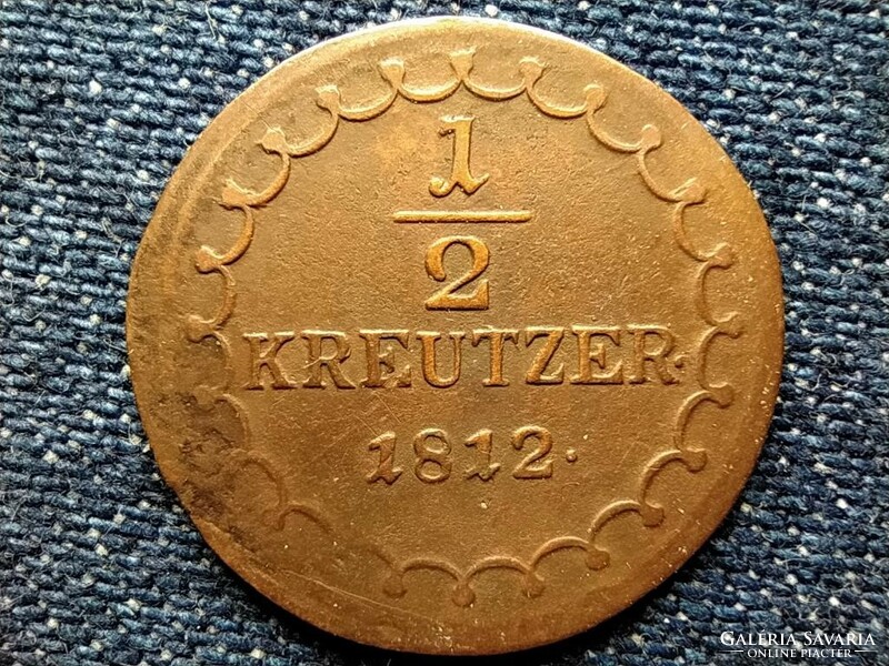 Ausztria II. Ferenc (1792-1835) 1/2 Krajcár 1812 S (id49507)