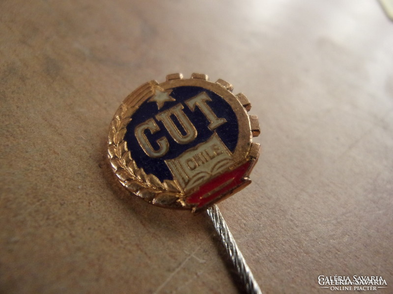 Cut chilean inscription badge