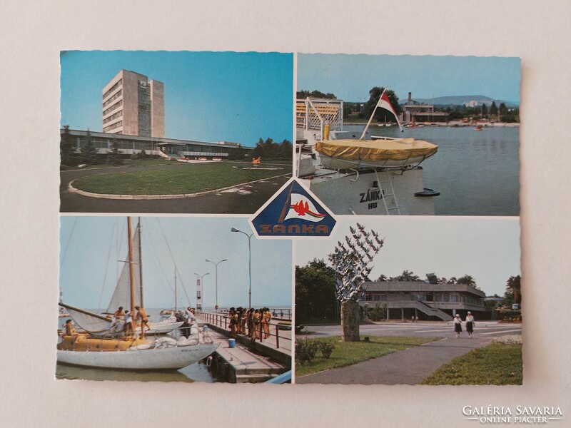 Old postcard Balaton pioneer city Zánka photo postcard 1983