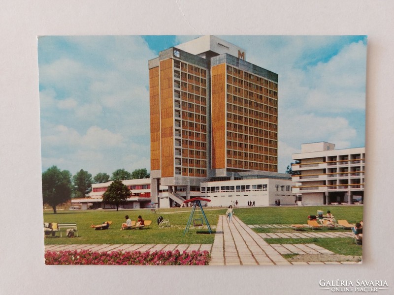 Old postcard Balatonfüred photo postcard 1978 marina hostel