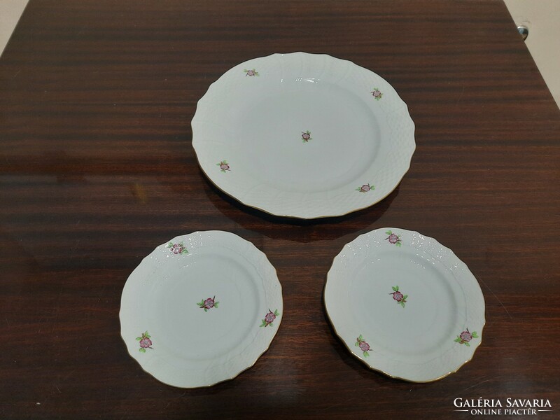 2 Personal set of Herend mallow flower pattern cookies