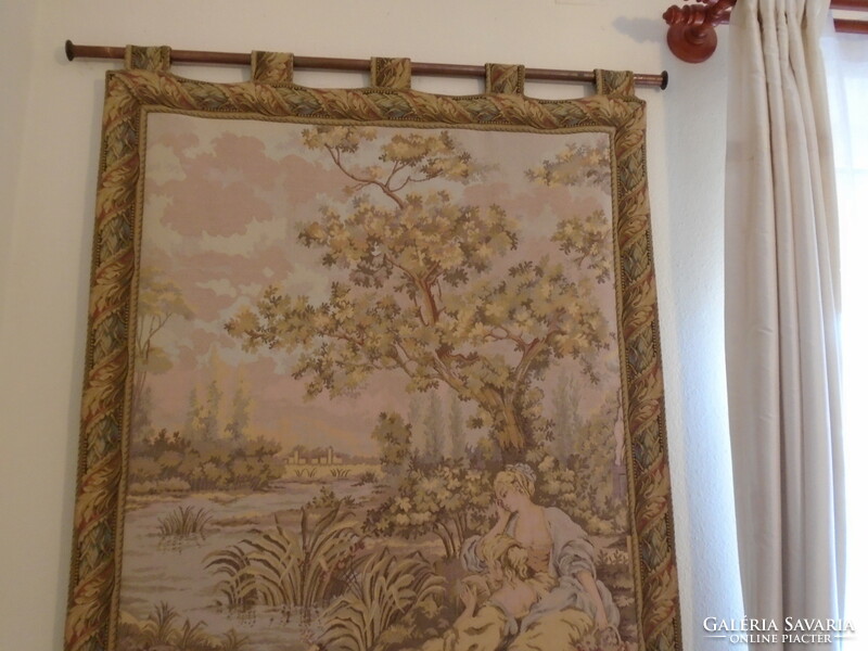 Large tapestry with a tapestry effect
